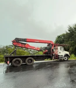 Kevin's Tree Service Fassi 390 grapple saw truck
